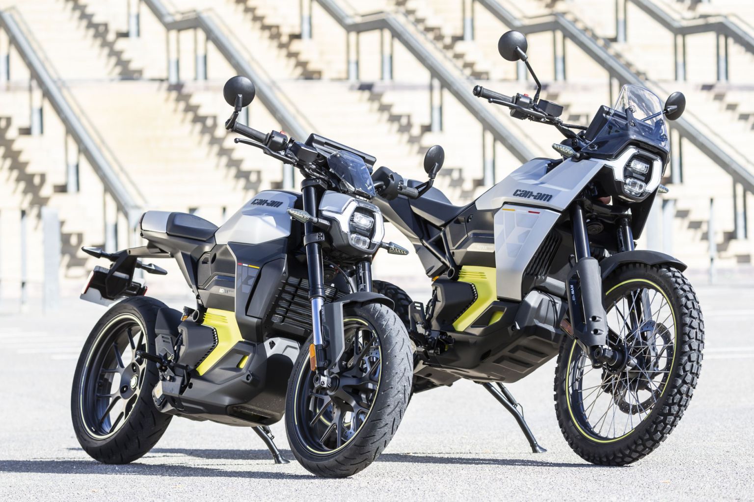 Motos électriques Can-Am Origin et Pulse